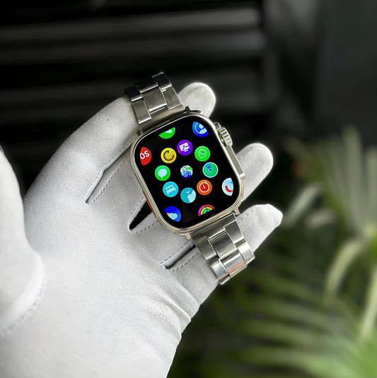 Ultra 7-in-1 Smart Watch with Interchangeable Straps, Digital Display, Multiple Band Styles